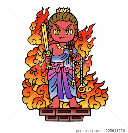 不動明王（立像，紅色） 105611250