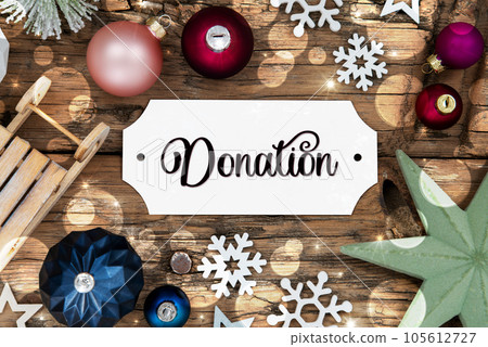 Christmas Decor, Wooden And Colorful With Text Donation Christmas Decor, Wooden And Colorful With Text Donation 105612727
