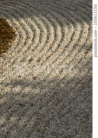 沙波紋、枯山水花園、日本花園 105613158