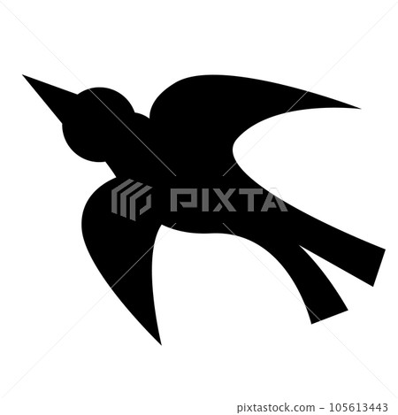 Filled style icons representing spring, birds, little birds and swallows Filled style icons representing spring, birds, little birds and swallows 105613443