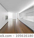 Interior of a modern new house with white walls 105616180