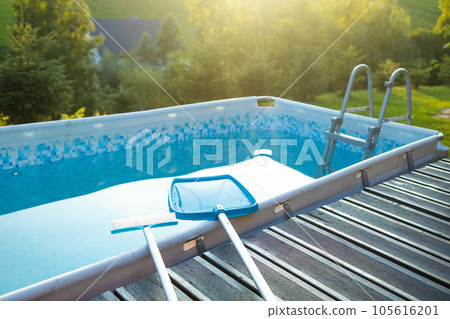 Swimming pool cleaning equipment. Service and maintenance of the pool. 105616201