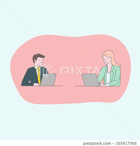 "speaking,conversation,flat design,graphic design,business conversation,dialog,business design,business,hand drawn,business graphic,speech,business flat, time illustration,work schedule,time plan,orga 105617568