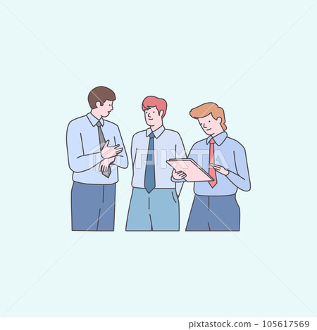 "speaking,conversation,flat design,graphic design,business conversation,dialog,business design,business,hand drawn,business graphic,speech,business flat, time illustration,work schedule,time plan,orga 105617569