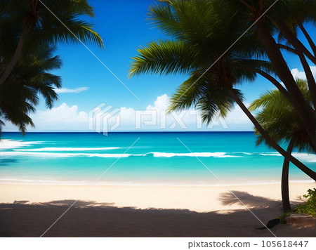 Resort scenery [AI-generated image] 105618447