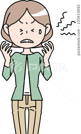 frustrated elderly woman 105619892