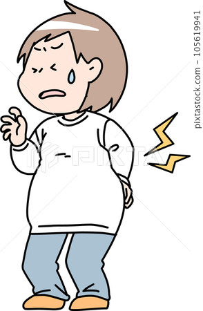 肥胖婦女背痛 肥胖婦女背痛 105619941