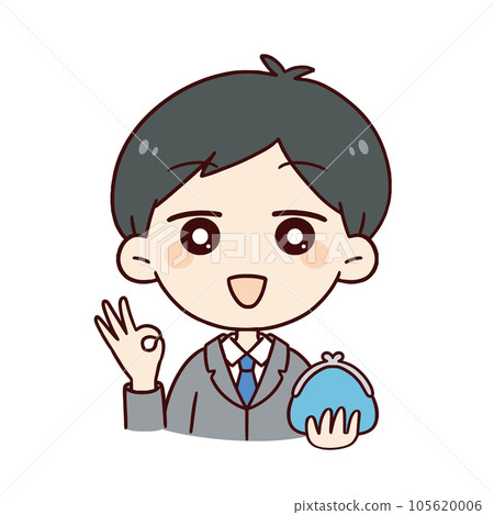 有錢包的一個微笑的人 105620006