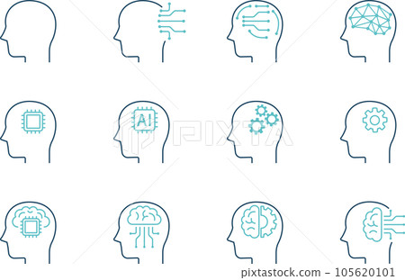 人工智能圖像圖標集 105620101