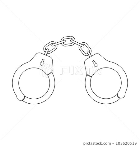handcuffs icon vector illustration design handcuffs icon vector illustration design 105620519