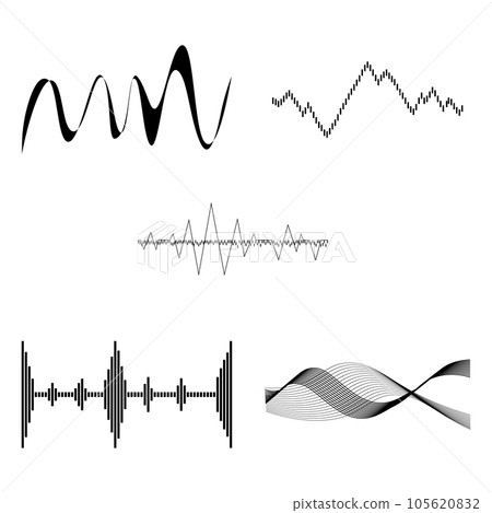 sound wave spectrum icon illustration design sound wave spectrum icon illustration design 105620832