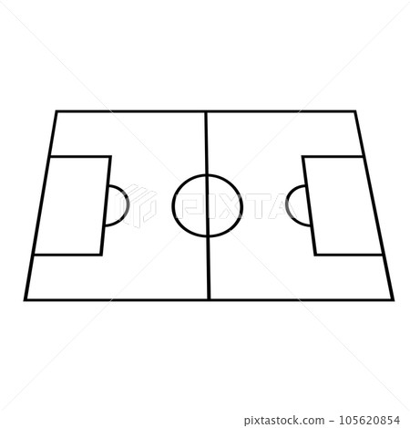 football field icon illustration design 105620854
