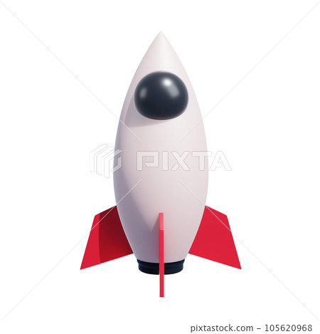 3D Render Realistic Start up Rocket 3 object Isolated icons 3D illustration Png 3D Render Realistic Start up Rocket 3 object Isolated icons 3D illustration Png 105620968