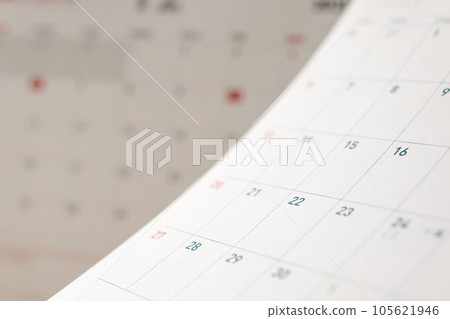 Abstract blur calendar page flipping sheet close up background business schedule planning appointment meeting concept Abstract blur calendar page flipping sheet close up background business schedule planning appointment meeting concept 105621946