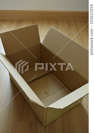 brown post box packaging put on wood floor brown post box packaging put on wood floor 105622859
