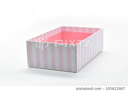 beautiful pink box on white background, package for design beautiful pink box on white background, package for design 105622867