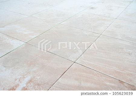 dirty pink tile floor construction industry, interior design 105623039
