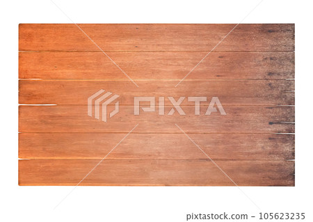 Old wooden sign board isolated on white background 105623235