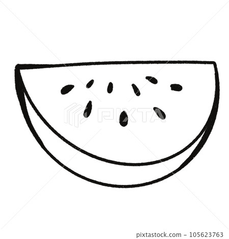 Leaf  black and white  stripes lined design  design  vegetable fruit  sea  child  learning teaching  drawing book  book coloring book  development picture without color  Flower clump of grass   105623763