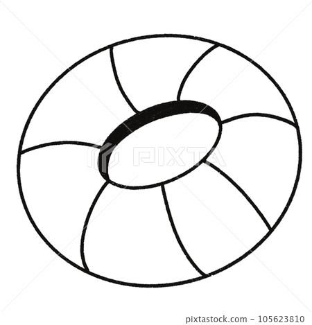 Leaf  black and white  stripes lined design  design  vegetable fruit  sea  child  learning teaching  drawing book  book coloring book  development picture without color  Flower clump of grass   105623810