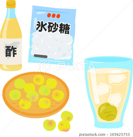 Ume sour drink ingredients 105625733