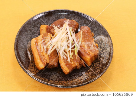 水煮排骨 肉菜 配菜 水煮排骨 肉菜 配菜 105625869