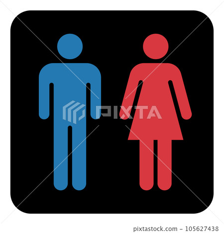 Toilet icon (men's toilet / women's toilet) Toilet icon (men's toilet / women's toilet) 105627438
