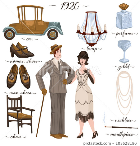 Vintage fashion and culture, interior furniture 105628180