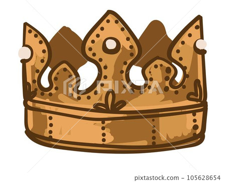 Golden crown for king or queen, royalty symbol Golden crown for king or queen, royalty symbol 105628654