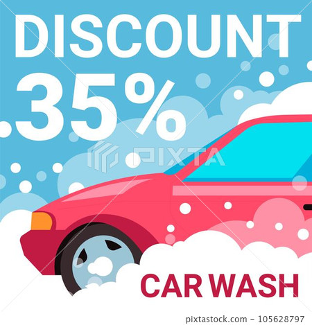 Car wash discount 35 percent, maintenance shop Car wash discount 35 percent, maintenance shop 105628797