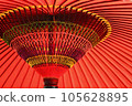 Japanese red umbrella 105628895