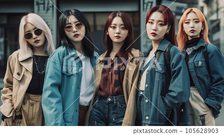 Influencer, female idol, entertainer, model, musician, college student (Generative AI) Influencer, female idol, entertainer, model, musician, college student (Generative AI) 105628903