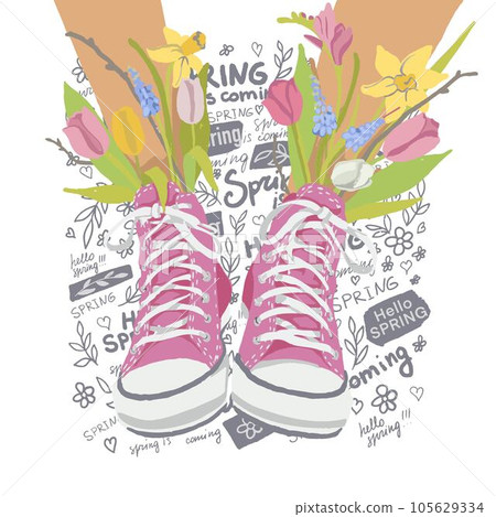 Spring is coming, seasonal blossom and flourishing 105629334