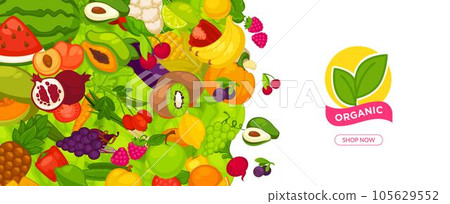 Organic shop with natural and bio ingredients 105629552