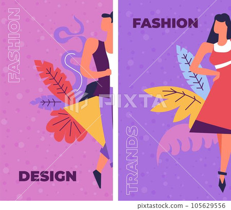 Fashion and design, courses on creative art vector 105629556