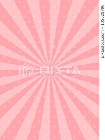 Concentrated line of cute pop dots pink vector background vertical 105629790