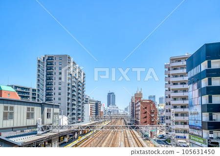 橫濱市的都市風景、平沼橋站 105631450
