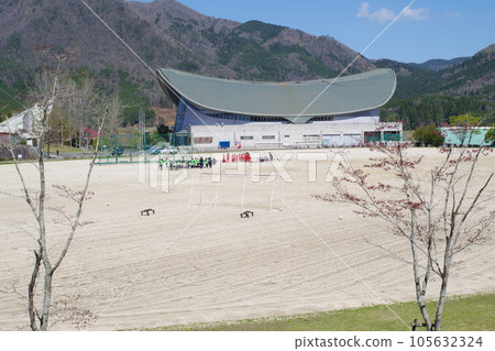 Scenery of Toyohira Athletic Park in Kitahiroshima Scenery of Toyohira Athletic Park in Kitahiroshima 105632324