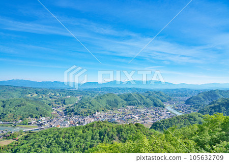 [大山展望台的風景] 岡山縣美作市高瀨 105632709