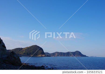 德島縣阿南市，俯瞰蒲田岬、舞子島和青島 105633521