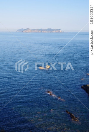 Anan City, Tokushima Prefecture Looking toward Ijima, Maejima, and Tanagojima from Gamoda Cape Anan City, Tokushima Prefecture Looking toward Ijima, Maejima, and Tanagojima from Gamoda Cape 105633534