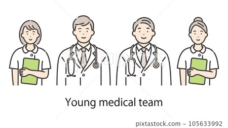 smiling young medical team 105633992