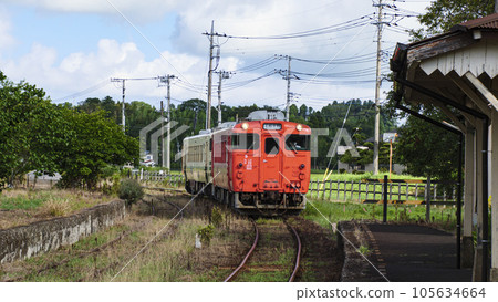Kazusa Tsurumai Station on the local Kominato Railway Kazusa Tsurumai Station on the local Kominato Railway 105634664