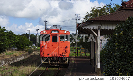 Kazusa Tsurumai Station on the local Kominato Railway Kazusa Tsurumai Station on the local Kominato Railway 105634667
