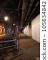 Bicycle storage under the overpass 105634842