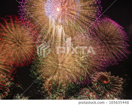 Fireworks to beat in the night sky Fireworks to beat in the night sky 105635448