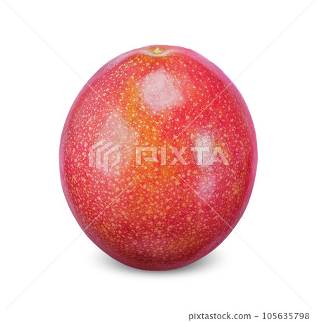 Passion fruit isolated on white background 105635798