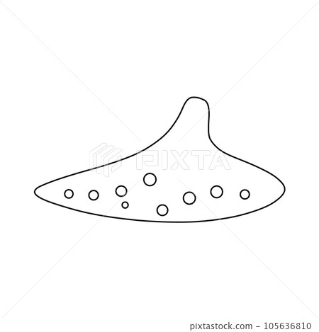 Simple line drawing of the front side of the ocarina (8 large holes, 1 small hole) Simple line drawing of the front side of the ocarina (8 large holes, 1 small hole) 105636810