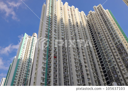 Aug 3 2023 Hoi Tat Estate is a public housing estate, hk Aug 3 2023 Hoi Tat Estate is a public housing estate, hk 105637103