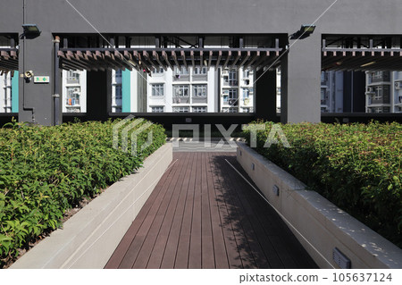 Aug 3 2023 sky garden on rooftop of condominium at Hoi Tat Estate 105637124